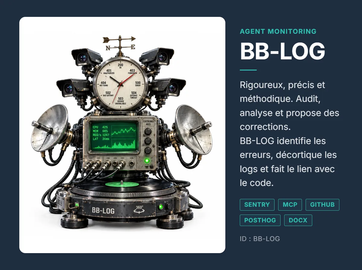 Agent IA BB-LOG — surveillance des applications et des logs